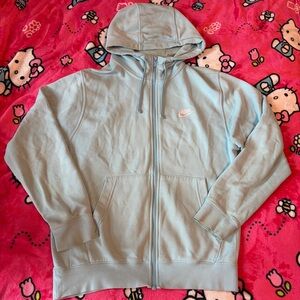 Nike Light Blue Full-Zip Hoodie
